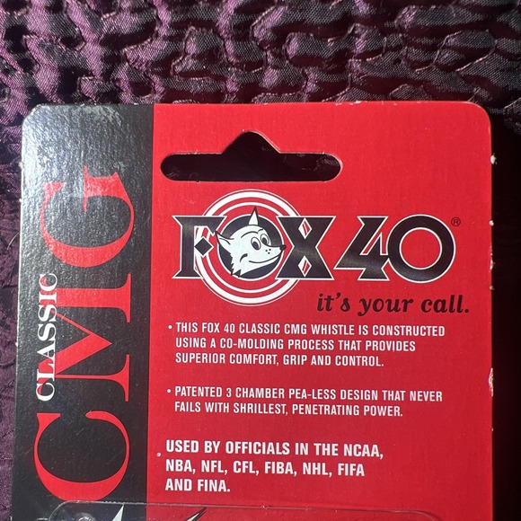 Fox 40 Classic CMG Whistle Official Coach Safety Alert Rescue 3 Chamber Blue New - Picture 2 of 9